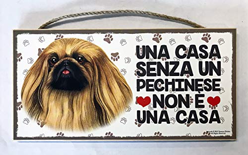 MAXIM BOLZANO SRL Pechinese targhetta in Legno da