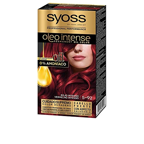 Syoss Oleo Intense - Tono 5-92 Rojo Intenso – Coloración...