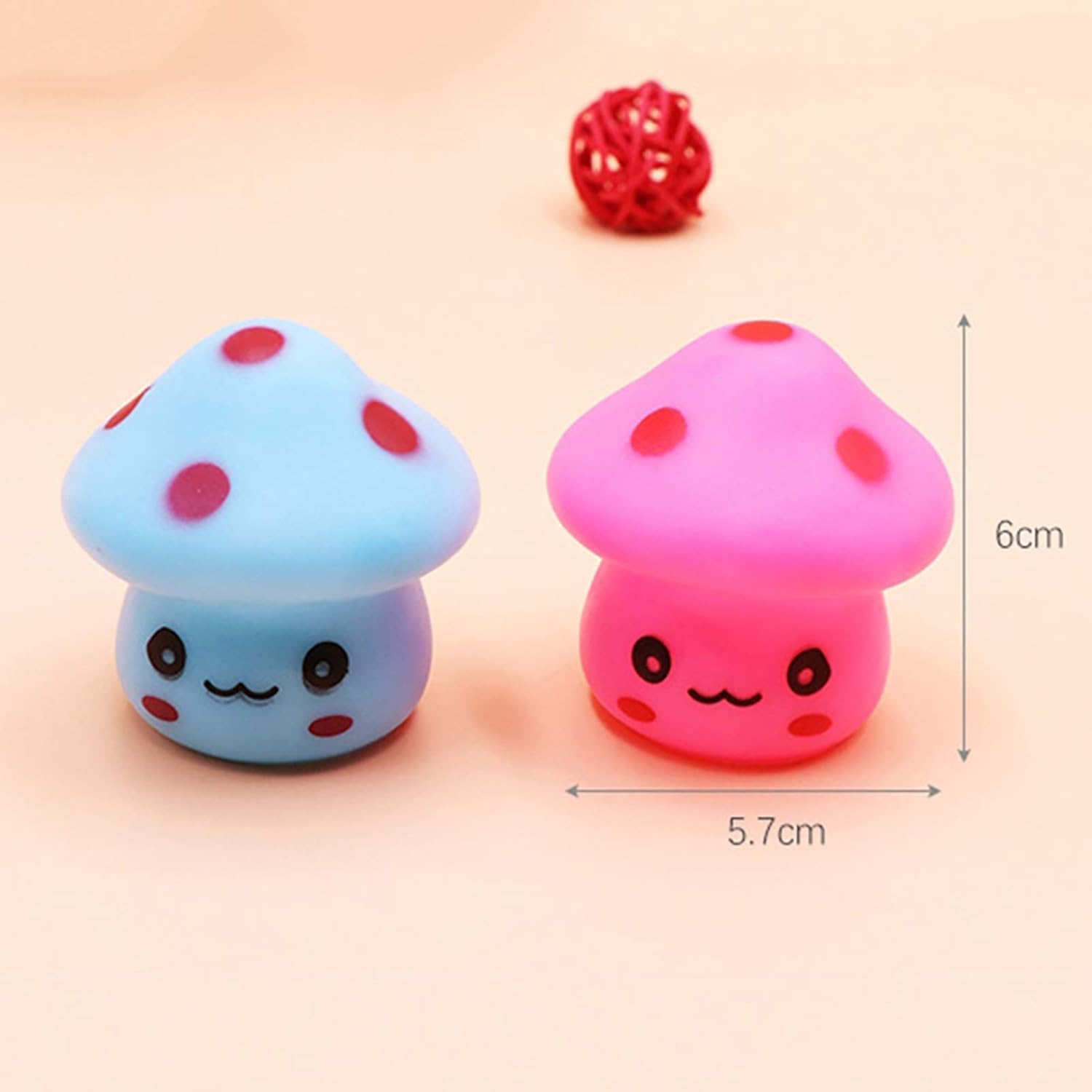 Gammaeon Cute Mushroom Lamp, LED Night Light Room, Room Squishy Silicone Mushroom Color Change Light - Image 4