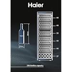 Haier WINEBANK 60 SERIE 7 HWS236GDEH1 Weinkühlschrank / 236 Flaschen / 190 cm Höhe/Wi-Fi/Dual Zone/Natürliches Luftstromsystem/UV-undurchlässige Glastür – Bild 3