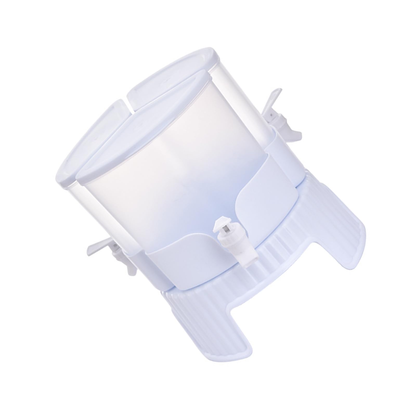 APGLSXY Triple Faucet Rotating Water Pitcher, Large Capacity Beverage Separation Dispenser for Home Party Refrigerator Drink Dispenser
