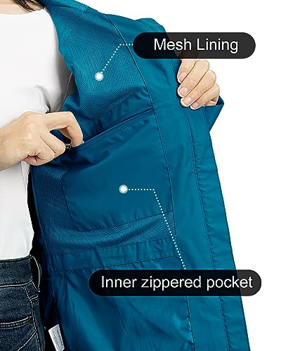 Image of Outdoor Ventures Packable Rain Jacket Women Waterproof Raincoat with Hood