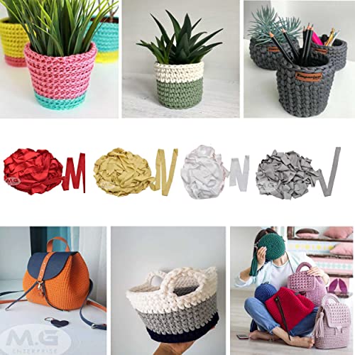 Image of M.G ENTERPRISE T-Shirt Yarn Froji (250 gm) Art Craft Soft Fingering Crochet Hook Yarn, Needle Knitting Yarn Thread Dyed