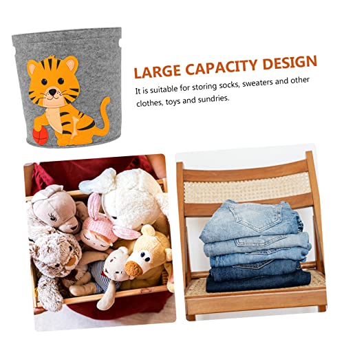 Panier à linge bébé et jouets BESTonZON en feutre souple - 6