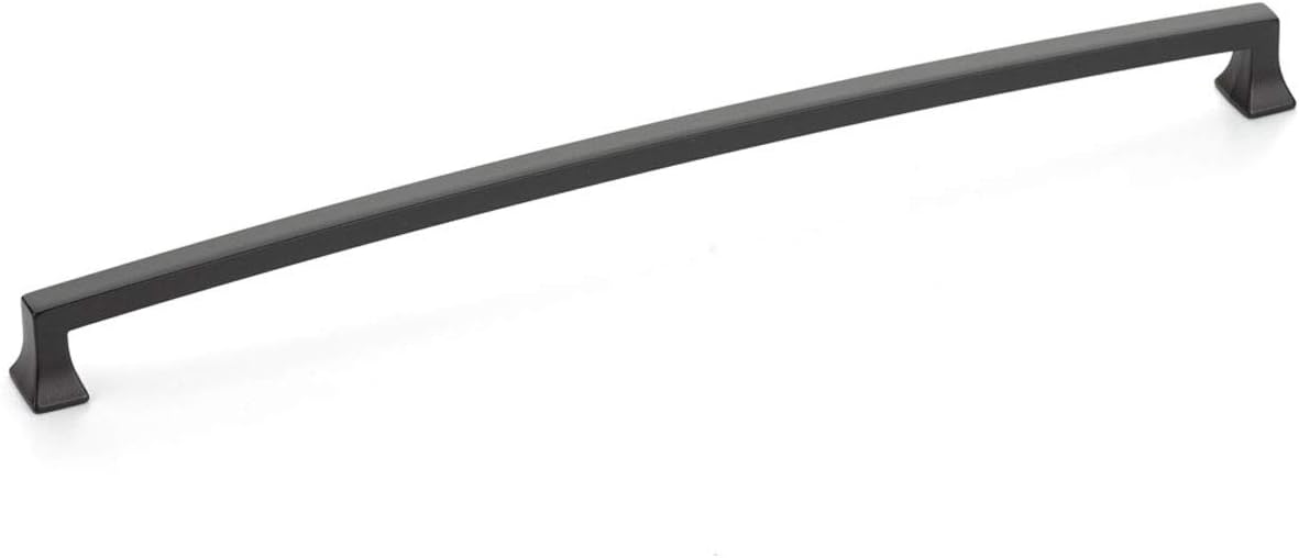 Schaub & Company Menlo Park Collection 12 in. (305mm) Arched Pull, Matte Black - 529-MB