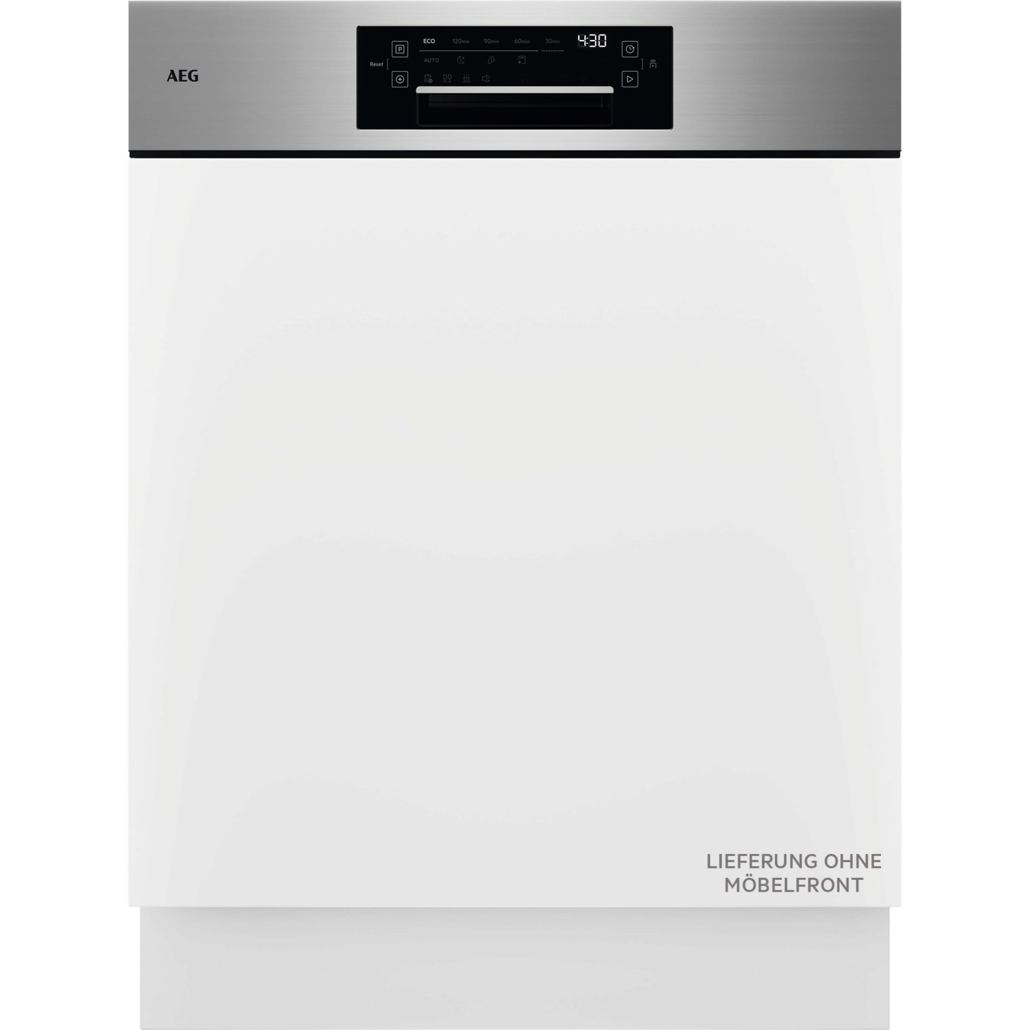 Teilintegrierter AEG 9000 Geschirrspüler, 60cm, smarte WiFi Spülmaschine, multifunktionale Körbe auch für Backbleche, Wein- & Biergläser, extrem leise 38 dB, A-10%, LED-Innenbeleuchtung, GT9200X2SCM