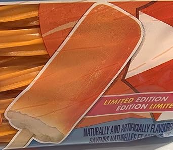 TWIZZLERS Orange Cream Pop Filled Twists Candy Licorice, 311g/11 oz, Imported from Canada}