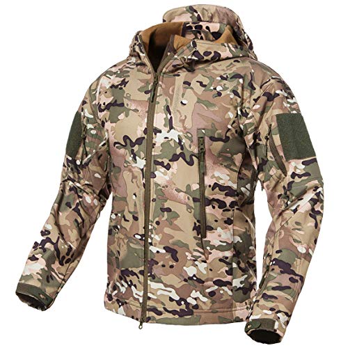 Refire Gear Men'S Soft Shell Military Tactical Outdoor Camouflage Hunting Fleece Hooded Coat thumb #1