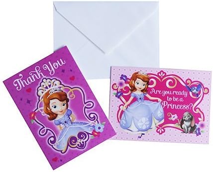 Amazon Co Jp ちいさなプリンセス ソフィア 招待状 k Sofia The First 誕生日 インビテーション パーティー 輸入 即日 翌日発送 文房具 オフィス用品