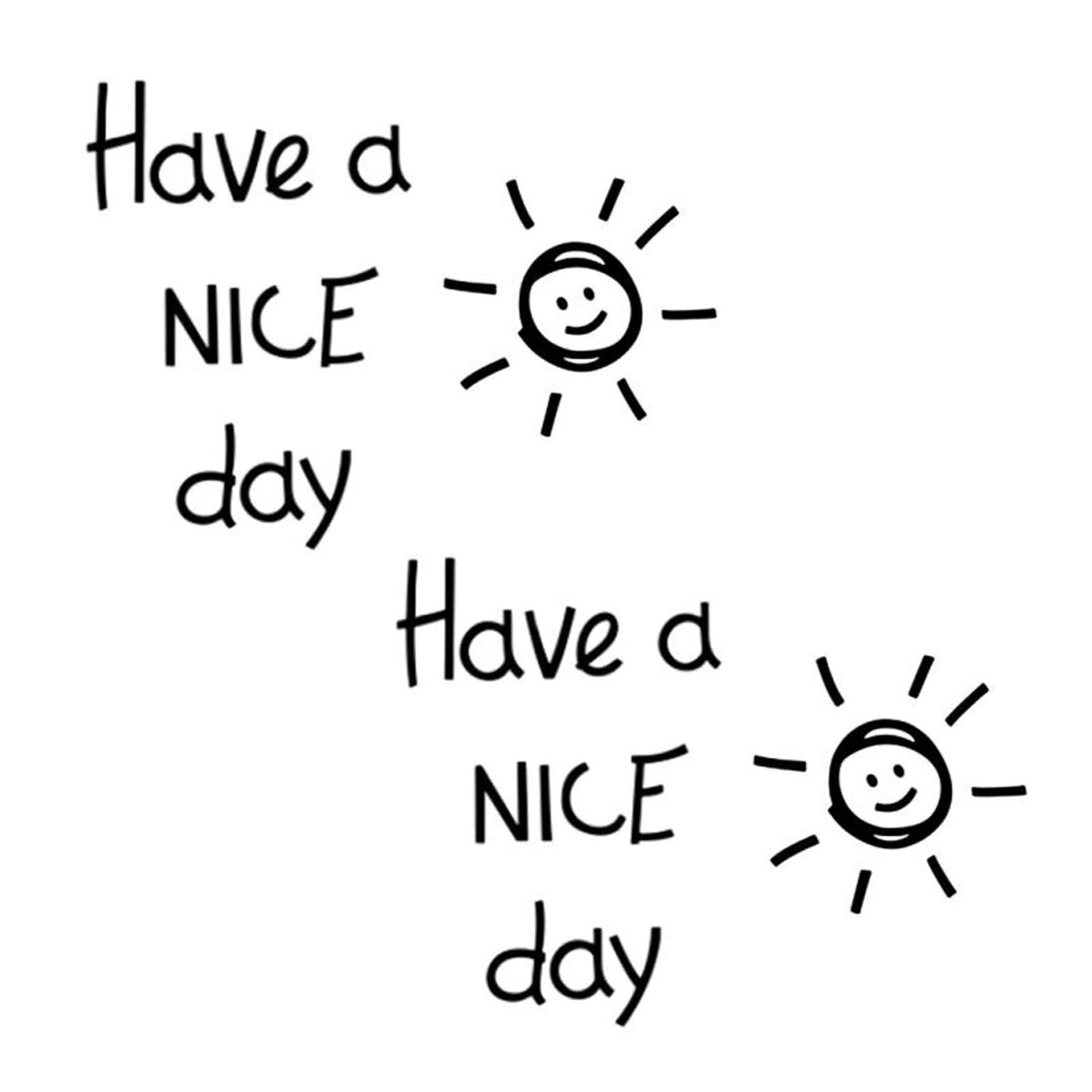 Amazon｜Maydahui ウォールステッカー have a nice day 英字