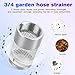 Garden Hose Strainer - 25MM Inlet Suction Strainer Mesh Filter Compatible with Livewell Pump Hose Water Filter for Irrigation Garden High Pressure Washer - 2 Pack