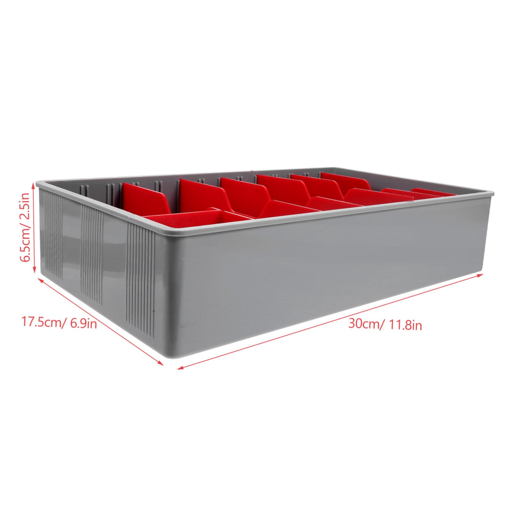 SHOWERORO Bandeja De Dinero Roja 5 Compartimentos Para Caja Registradora Organizador De Monedas y Billetes Accesorio De Almacenamiento Para Tiendas y Supermercados