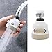 Faucet Sprayer Three Gear Adjustable, Water Saving Tap Anti Splash Tap Faucet Nozzle Filter Aerator Diffuser for Kitchen Bathroom