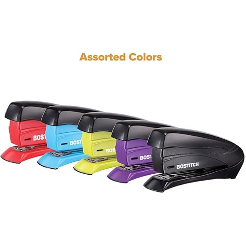Paperpro Evo Compact Stapler - Desktop Stapler - 15 Sheets Capacity - 105 Staples Capacity - 1/4", 26/6 Staple Size - Assorted #TOP2