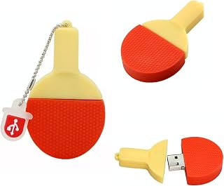 Table Tennis Racquet 16GB Flash Drive - Table Tennis USB Thumb Drive - 16 Gig Pen Drive - PC Photo Storage Stick for Photos, Video & Data Storage - (16 GB, Table Tennis)