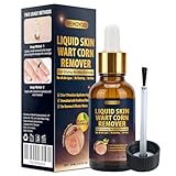Skin Tag Remover & Wart Remover Liquid 30ml, Liquid Skin Wart & Corn Remover with Precision Applicator, Fast-Drying Plant Formula for Common & Plantar Warts, Skin Tag and Corn Care for All Skin Types