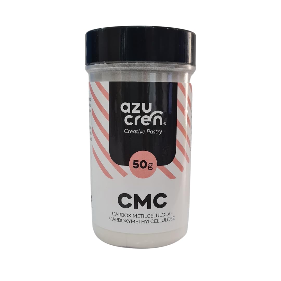 Azucren, CMC Repostería, Espesante Natural, Goma de Celulosa, Ingrediente para Repostería Creativa, 50 Gr