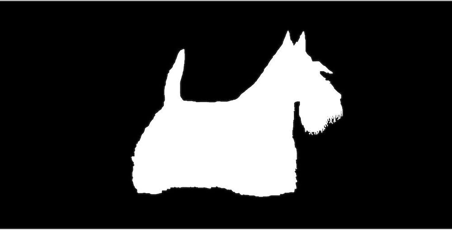 CafePress Scottie Silhouette Aluminum License Plate, Front License Plate, Vanity Tag