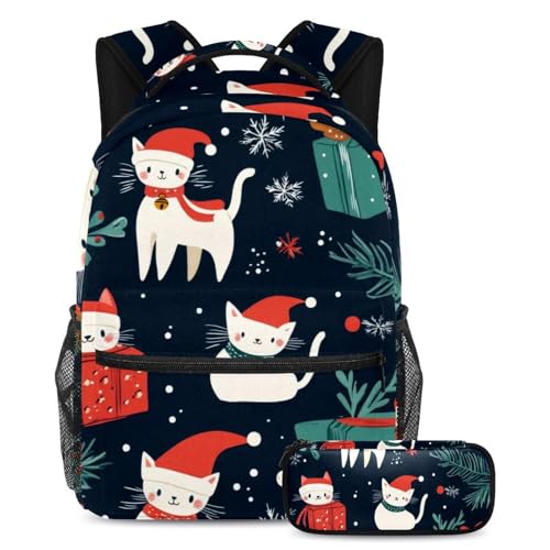 Sac à dos enfants grande capacité par 2 avec trousse multicolore pour école et voyage