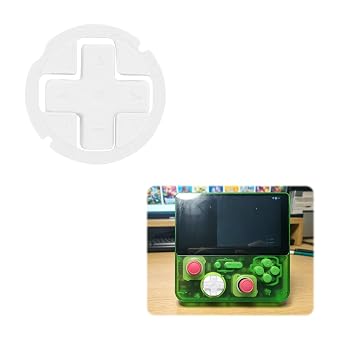 D-Pad Replacement Compatible with E5P / E5 Plus, 3D Printed PLA Directional Button for Handheld Console, Repair & Mod Upgrade Accessory WHITE