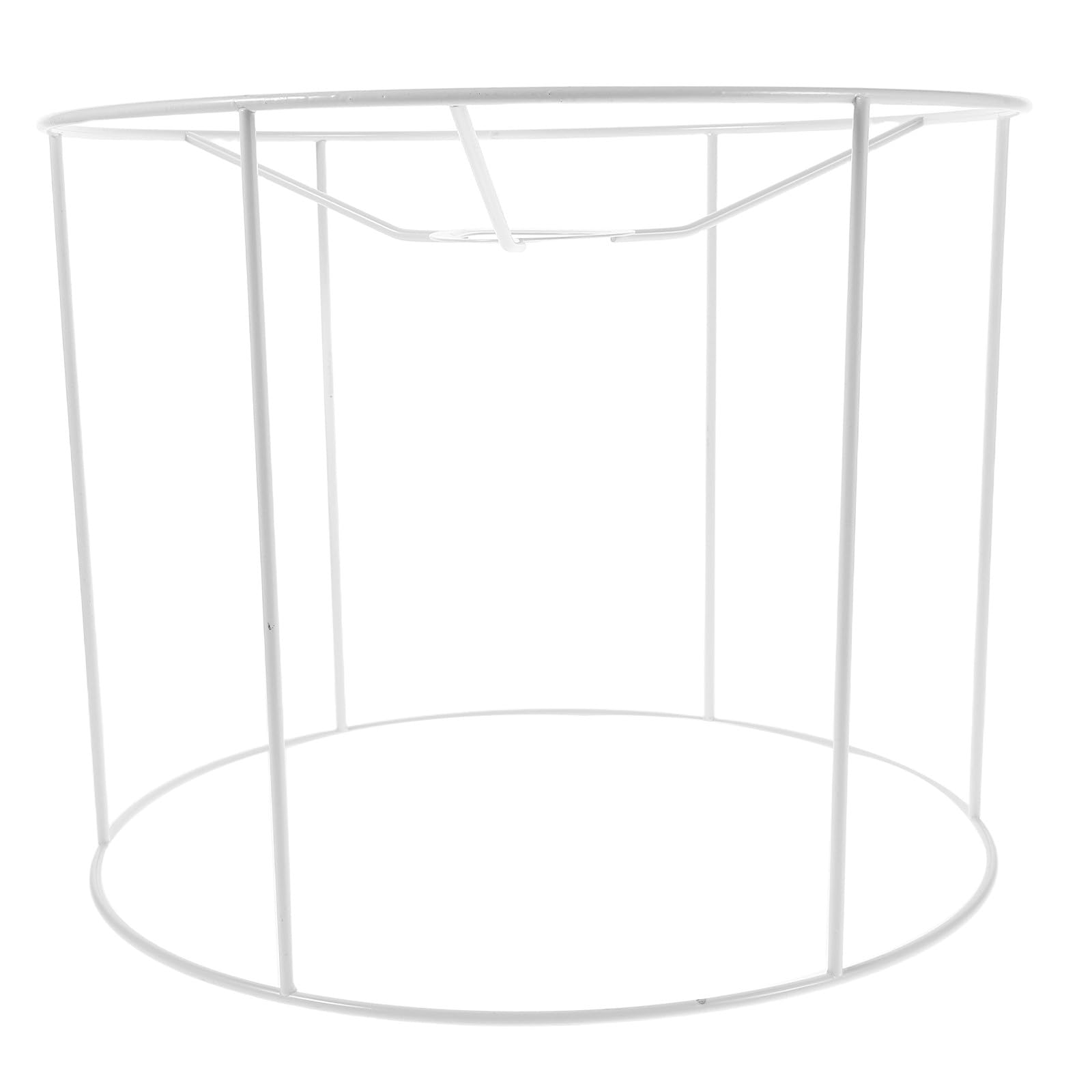 Cadre Douille E27 Blanc CHILDWEET - Abat-jour Rond Structure Robuste Éclairage Créatif