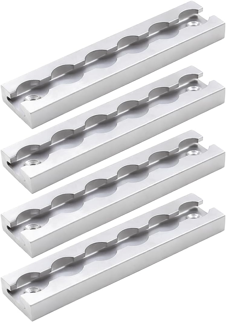 Boxer L Tracks - 4 Pack - 6" Tracks 2,200lbs Breaking Strength - Heavy Duty Aluminum - Tie Down System