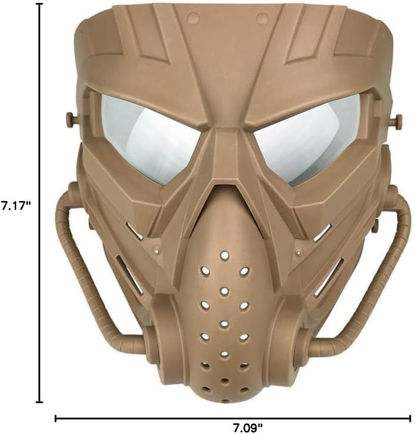 Outdoor Paintball Shooting Face Protection Gear Tactical Halloween Cosplay Horror Alien Mask