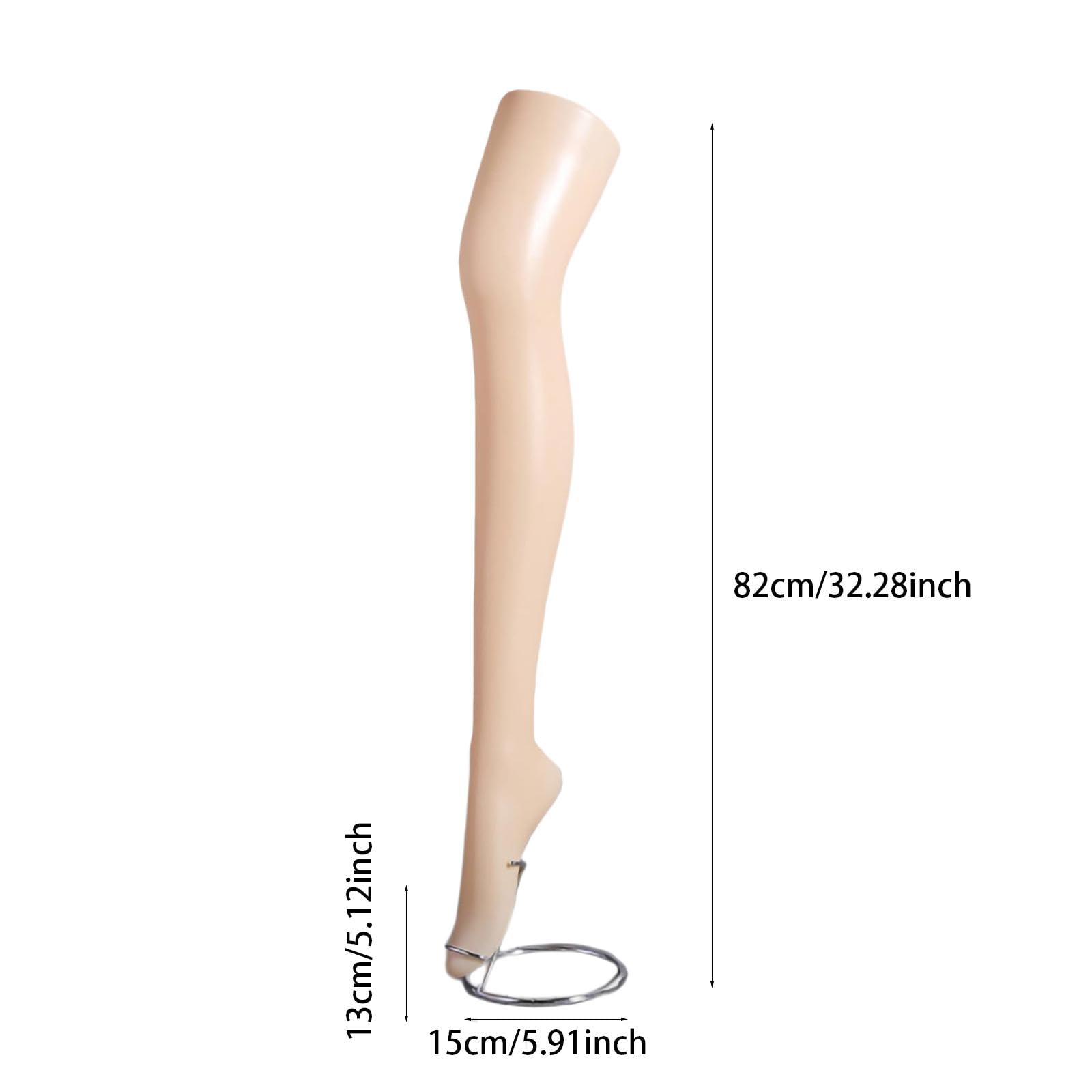 MagiDeal Mannequin de Jambe pour Femme, Pratique et Facile à Utiliser, en PE, modèle de Jambe pour Femme, Mannequin de Bas pour magasins