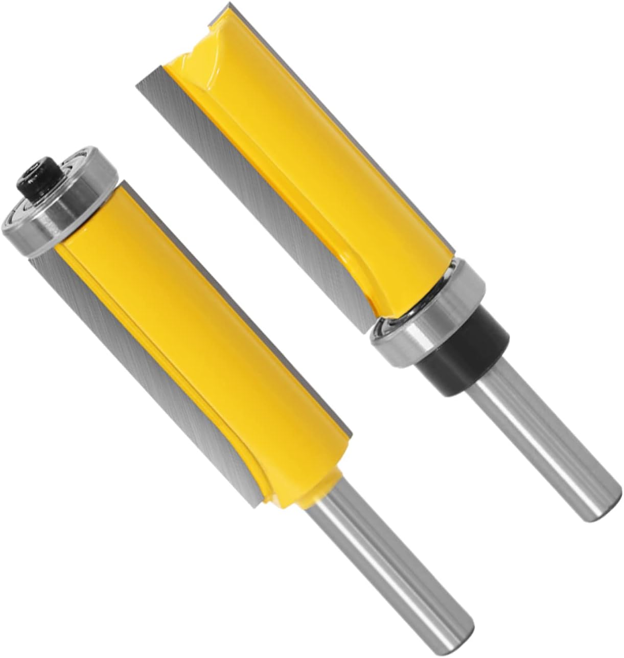 Drill Bit 1pc 8mm Flush Trim Pattern Router Bit Top & Bottom Bearing Bits Milling Cutter,flush trim bit