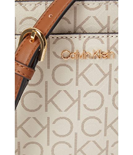 Calvin Klein Women's Lucy Triple Compartment Shoulder Handbag, Vanilla, OS | Women's, 4 Pockets, Removable Crossbody Strap, Triple Compartment, Work - image 5