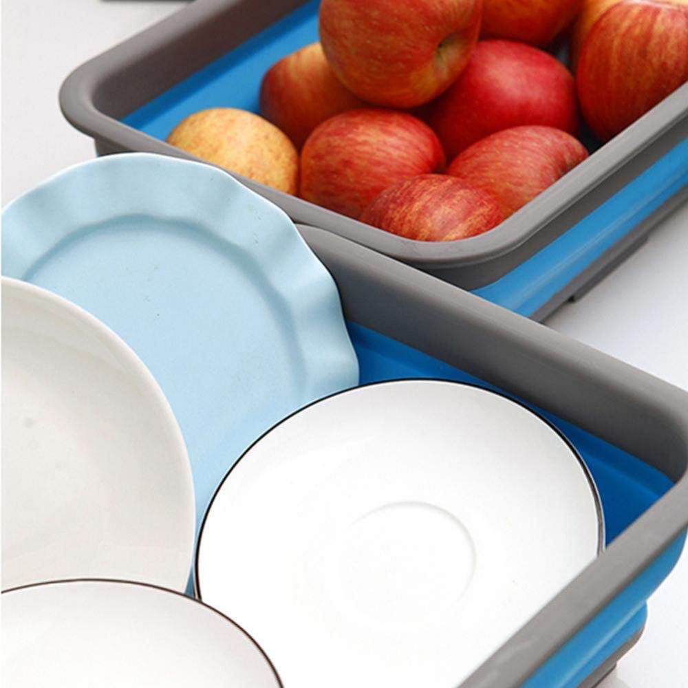 Zusammenklappbare Spülschüssel Zusammenklappbare Dishpan Faltbares Waschbecken - Tragbare Spülwanne - Platzsparende Küchenablage Effektiv