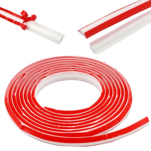 Image of ZOCONE 4m Quadrant Trim Coving for Ceilings (13 * 19mm) TPE Flexible Moulding Beading for Laminate Flooring White Skirting Board Trim Edging Strip Self Adhesive for Wall Corner Cabinet Countertops