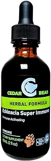 Cedar Bear Echinacea Super Immune Blend a Liquid Herbal Supplement That Boosts Your Immune System to Help Maintain White Blood Cell Activity and Other Immune Functions 2 FL Oz