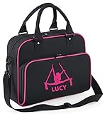 druckluftschleifer 50mm Hochwertige Grafik Union Leisurewear Ltd iLeisure Mädchen-Sporttasche mit Luftschleifen, personalisierbar Gr. Medium, schwarz/pink