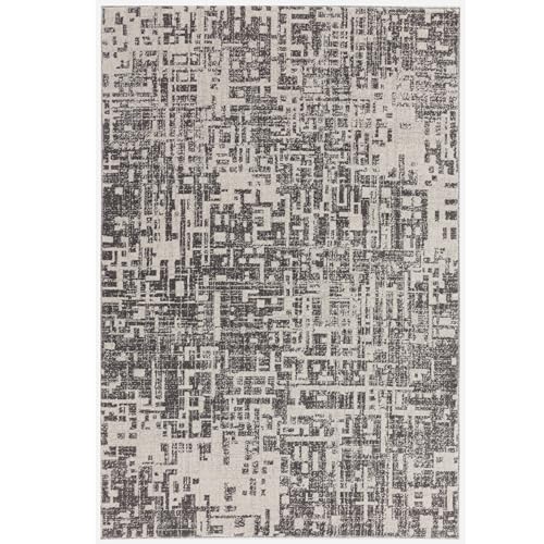 Asiatic Edits Low Pile Abstract Grey Indoor Rug for Living room Bedroom, Conservatory, Hallway, Large Area, Easy to Clean - Image 2