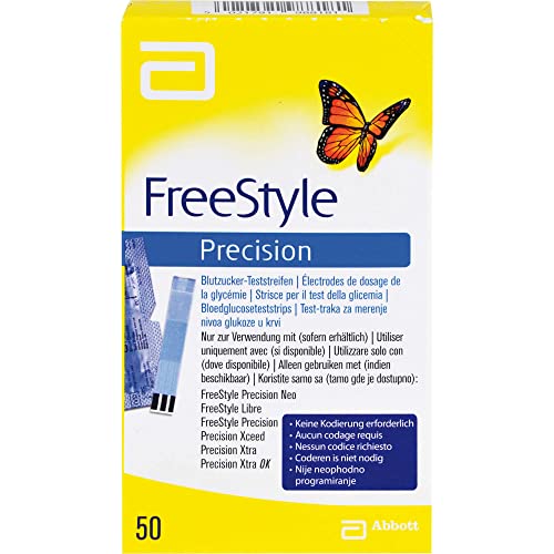 Freestyle Precision Blutzucker Teststr.o.codier. 50 stk
