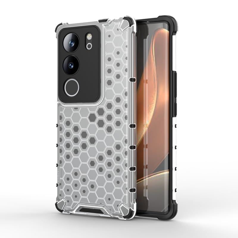Image of Hard PC Back Case Cover for Vivo V29 /V29 Pro 5G Anti Slip Ultra Thin Shockproof Reinforced Corners (Polycarbonate|Clear)