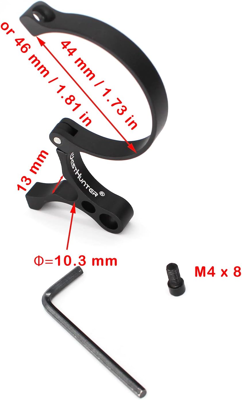 WestHunter Optics Riflescope Switchview Throw Levers, Quick Magnification Adjustment (with Notch, 1.81 in/46 mm, Black) : Sports & Outdoors