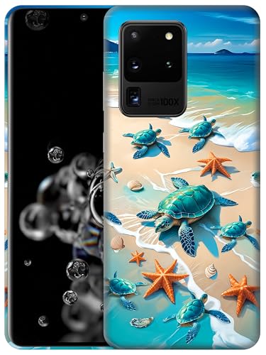 Coque Samsung S20 Ultra Plage - GlamCase Étui Rigide Mignon pour les Vacances et le Quotidien