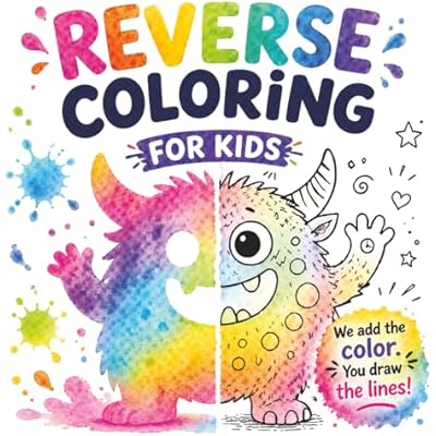 Reverse Coloring Book for Kids