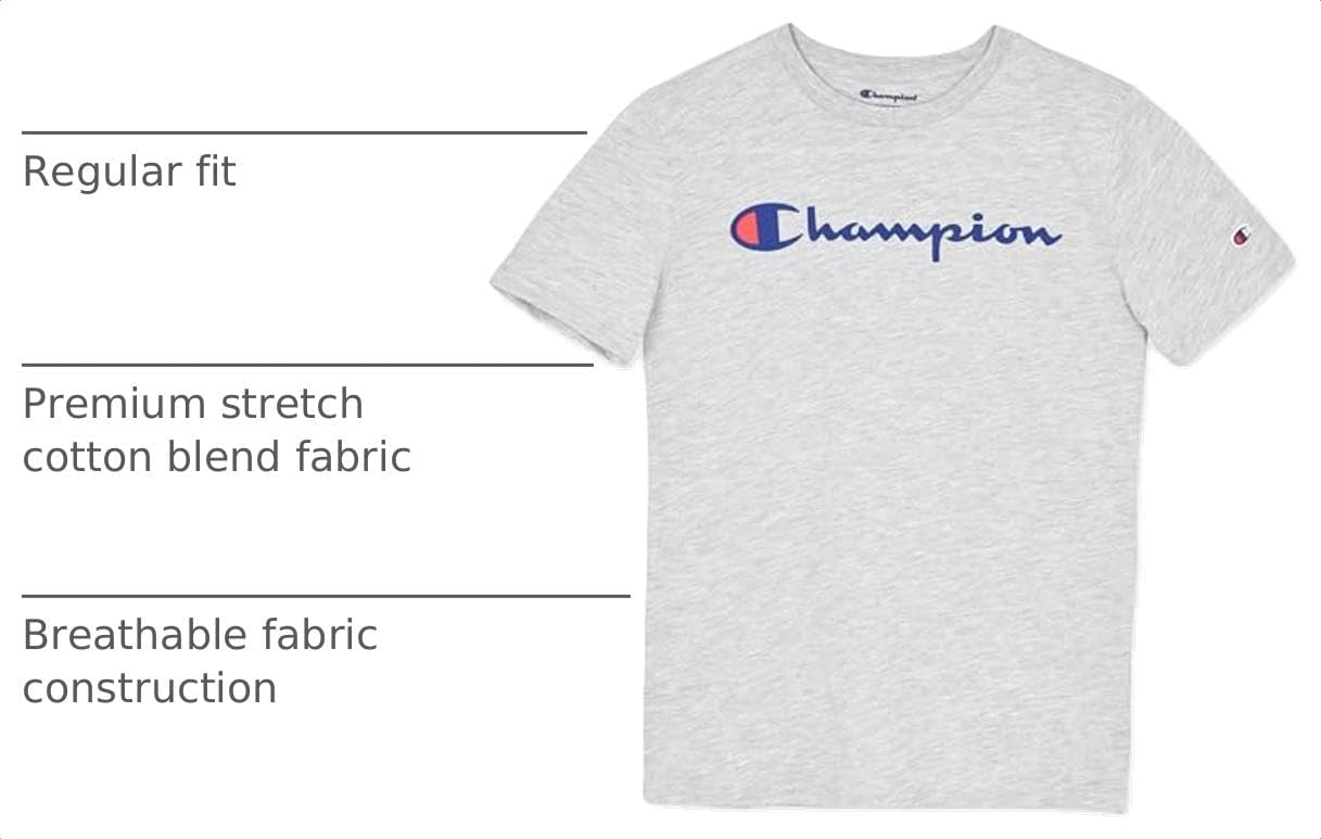 Champion Boys Champion Boys Tee Shirt Short Sleeve Logo T-Shirt for Kids image 4