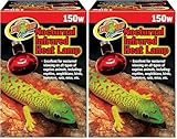 Zoo Med Nocturnal Infrared Heat Lamp 150 Watts (Pack of 2)