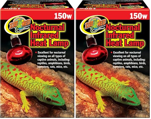 Zoo Med Nocturnal Infrared Heat Lamp 150 Watts (Pack of 2)