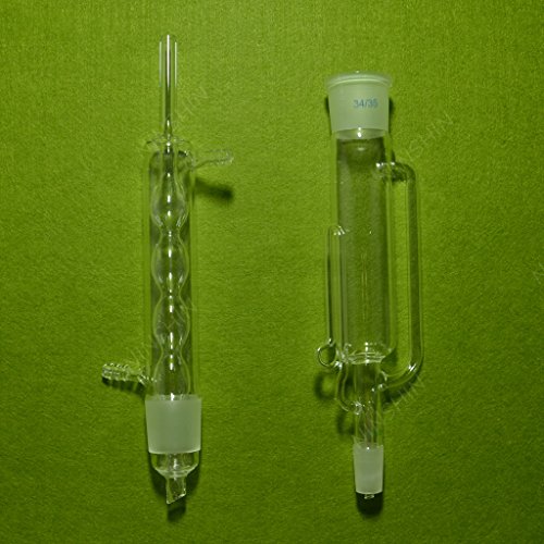 NANSHIN Glassware,150ml soxhlet Extractor, Distillation Lab Glass 19/26 34/35
