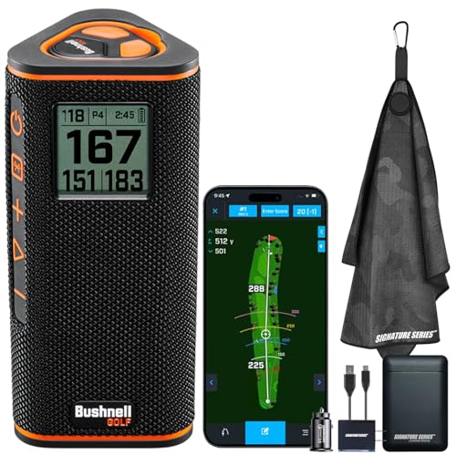 Bushnell Golf Wingman View GPS Speaker | LCD Screen, Magnetic
