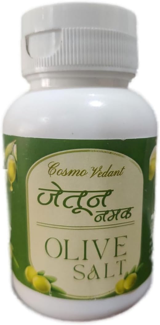 Vaidyarajindia Combo Pack Of Two Pure AYURVEDA Olive Salt (Jaitun Ka Namak Zaitoon) 60g+60g