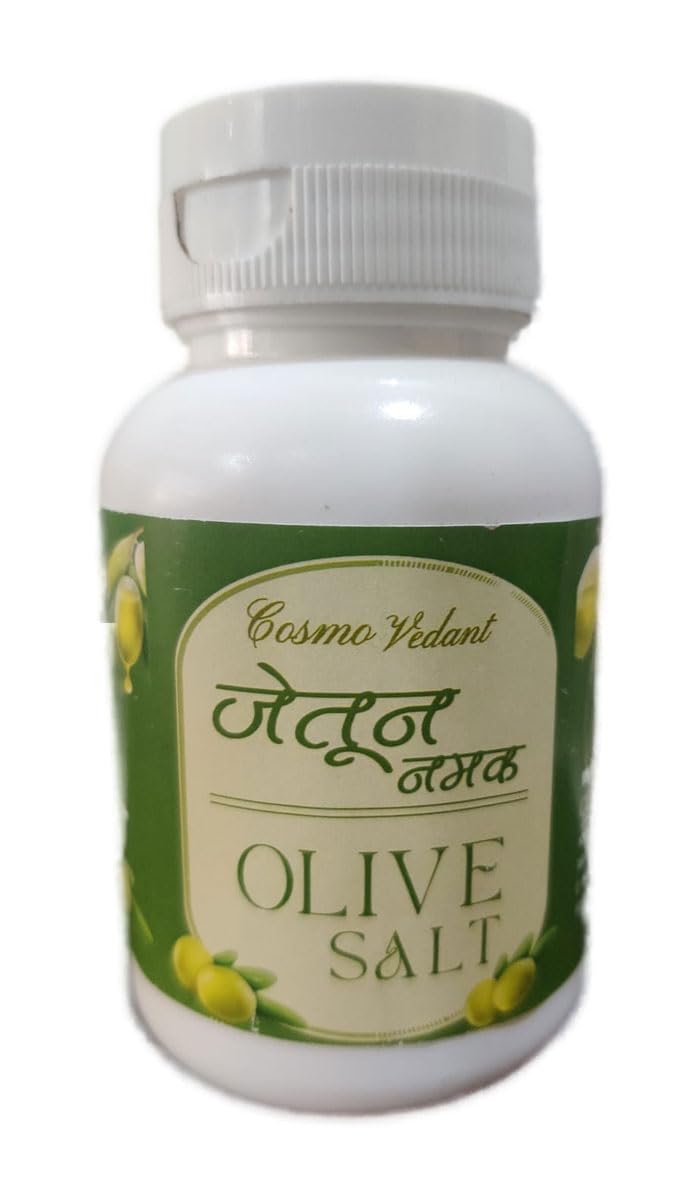 Vaidyarajindia Pure AYURVEDA Olive Salt (Jaitun Ka Namak Zaitoon) 60g