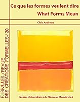 Formules 20. What Forms Mean/Ce que les formes veulent dire. 1937030695 Book Cover
