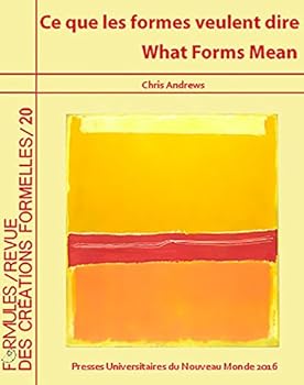 Paperback Formules 20. What Forms Mean/Ce que les formes veulent dire. (English and French Edition) Book