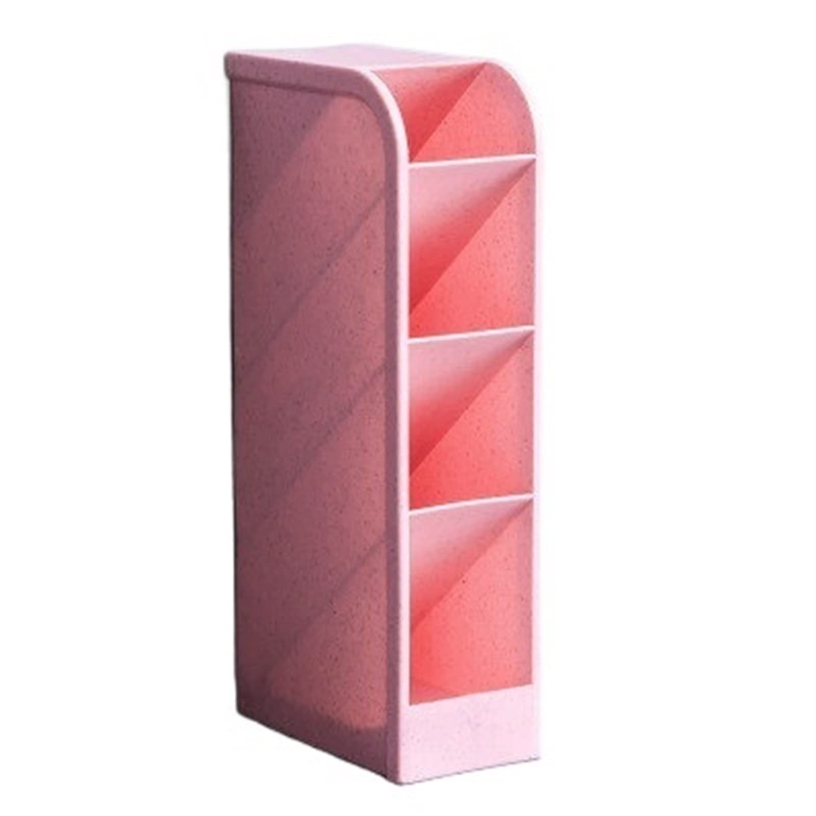 Boîte de rangement de bureau pour éliminer le désordre rose